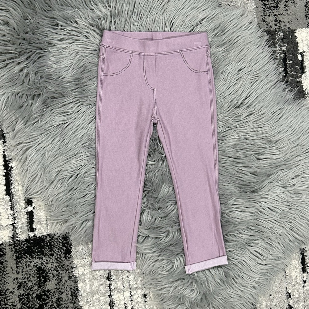 Frenchie Mini Couture Purple Jegging Cuffed Legging Size 2T NEW